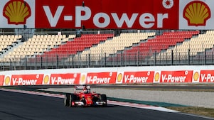 Ferrari Formula 1 driver Kimi Raikkonen racing his Ferrari SF15-T car