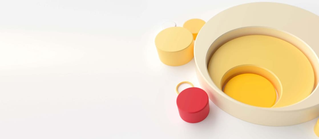 Immagine 3d del pilastro Raggiungere emissioni nette zero