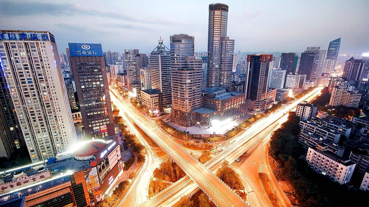City Centre at night
