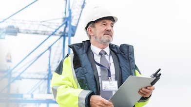 Lavoratore in cantiere