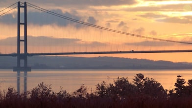 tramonto sul ponte