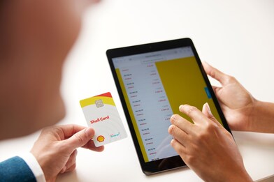 Tablet e carta carburante shell card