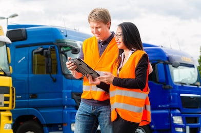 Fleet managers con tablet