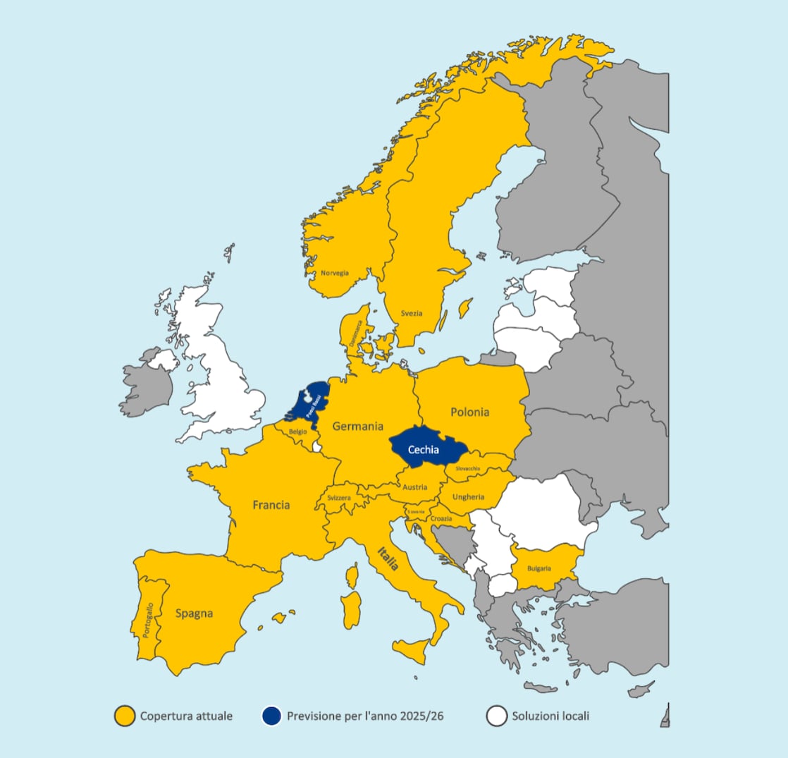 mappa copertura