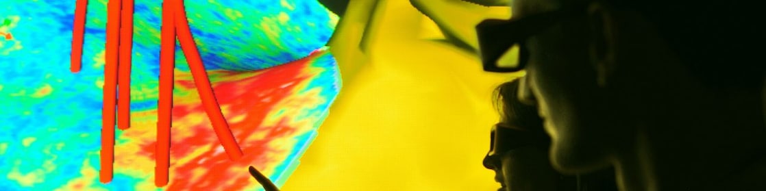 Immagine sismica delle traiettorie dei pozzi che mostra come fonti differenti di dati sul sottosuolo possono essere integrate