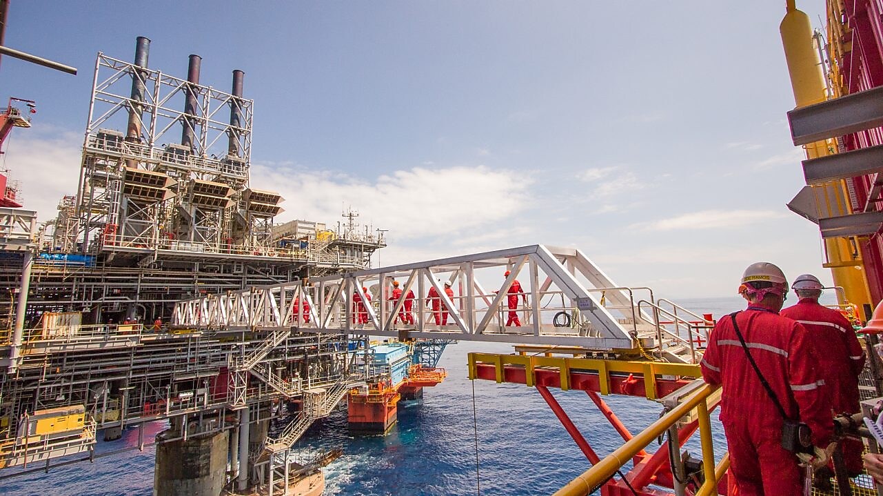 Una nuova piattaforma costruita vicino al giacimento esistente di Malampaya
