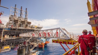 Una nuova piattaforma costruita vicino al giacimento esistente di Malampaya