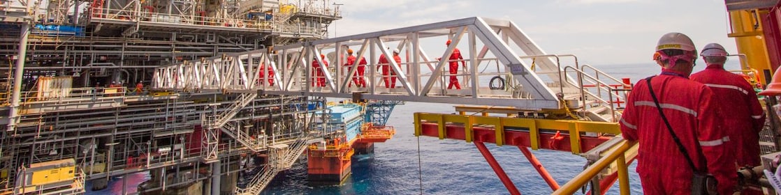Una nuova piattaforma costruita vicino al giacimento esistente di Malampaya