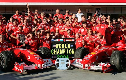 Vittoria del Team della Scuderia Ferrari nel 2004
