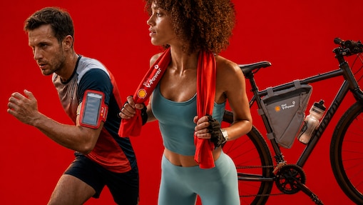 Immagini promozionale per gadget sportivi Shell V-Power
